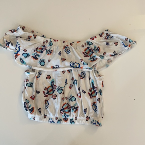 NWOT Zara Floral Off-Shoulder Top, size S - Picture 2 of 4